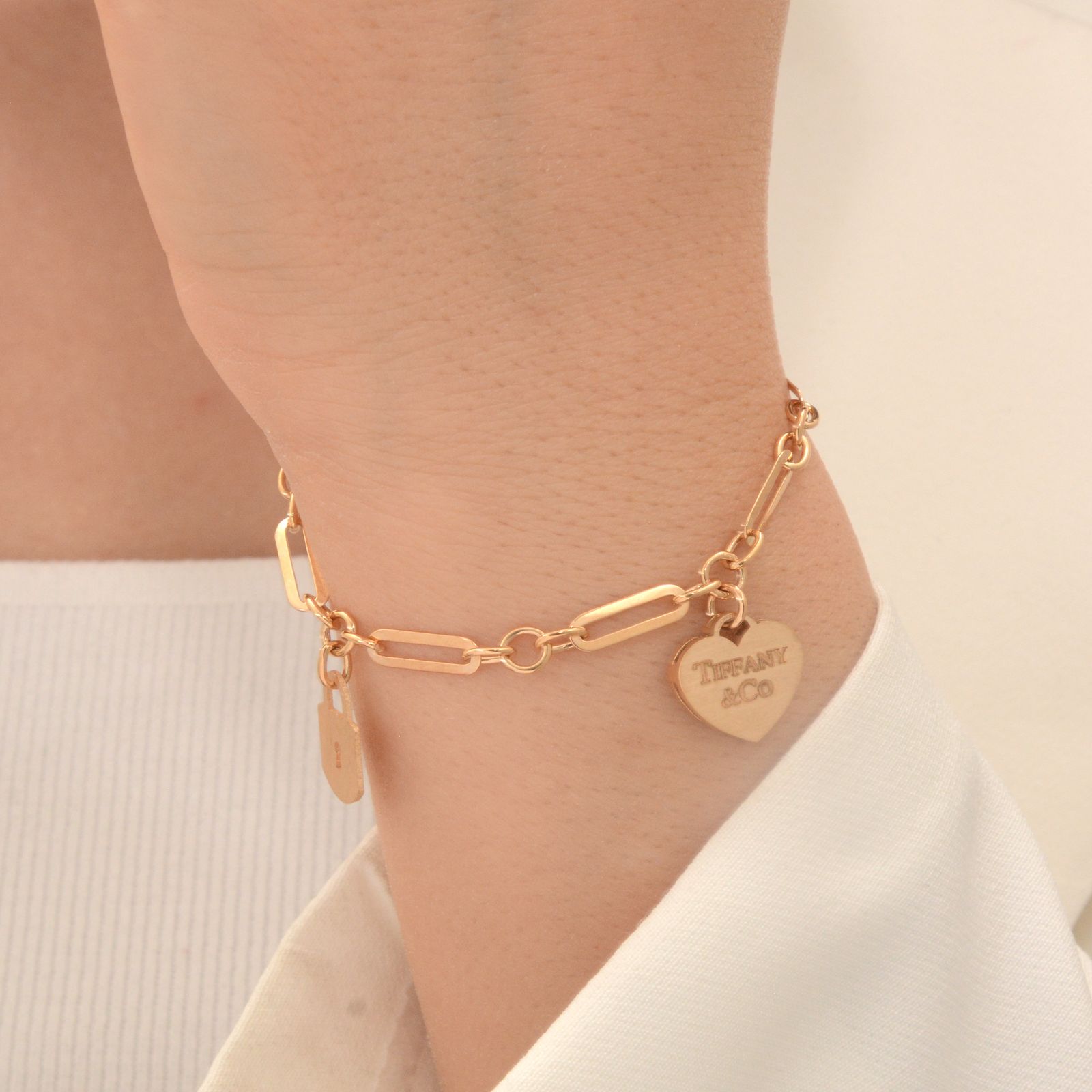 دستبند طلا 18 عیار زنانه طلای مستجابی  کد MGM18 -  - 2