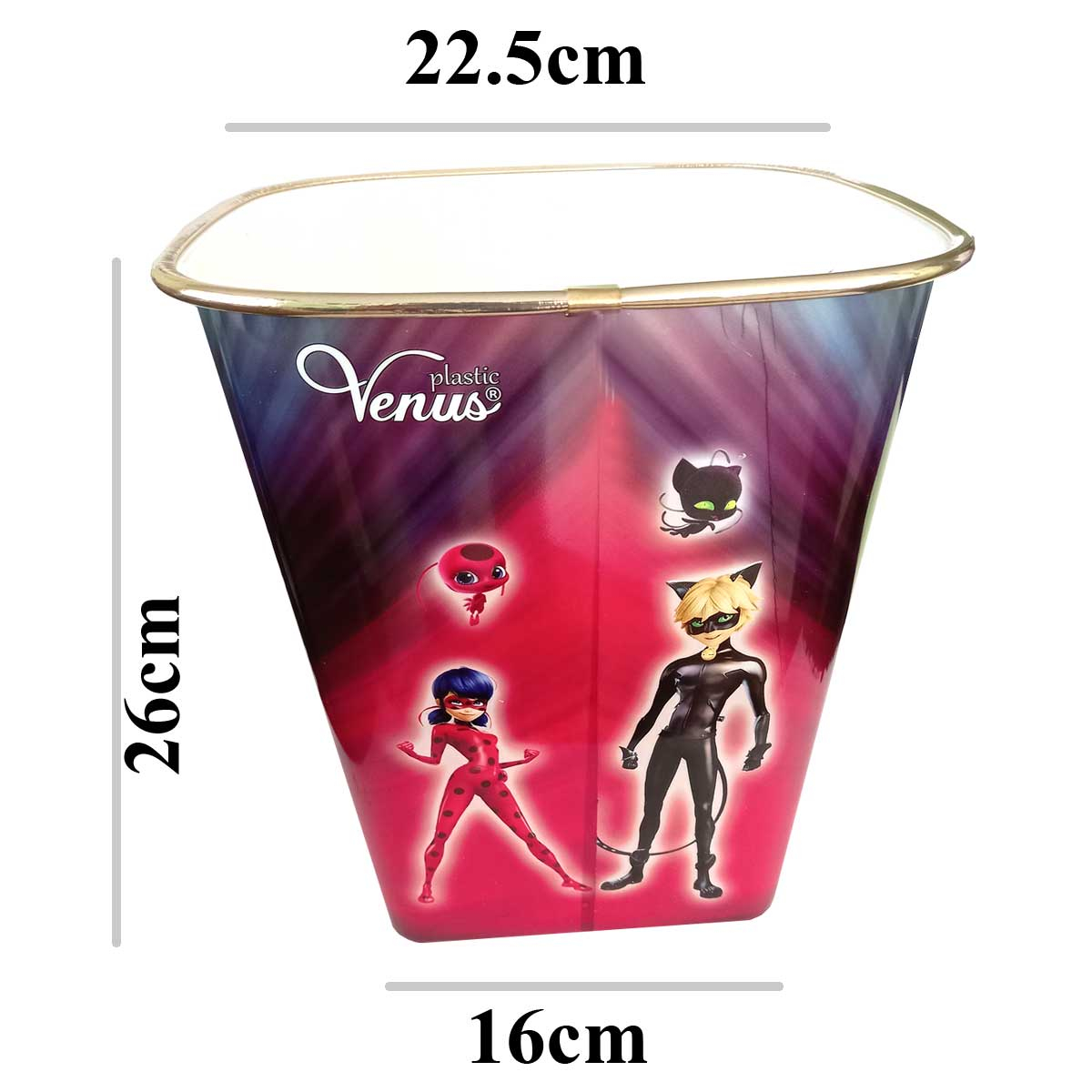 سطل زباله اتاق کودک مدل دختر کفشدوزکی کد Lady-Wifi-0001