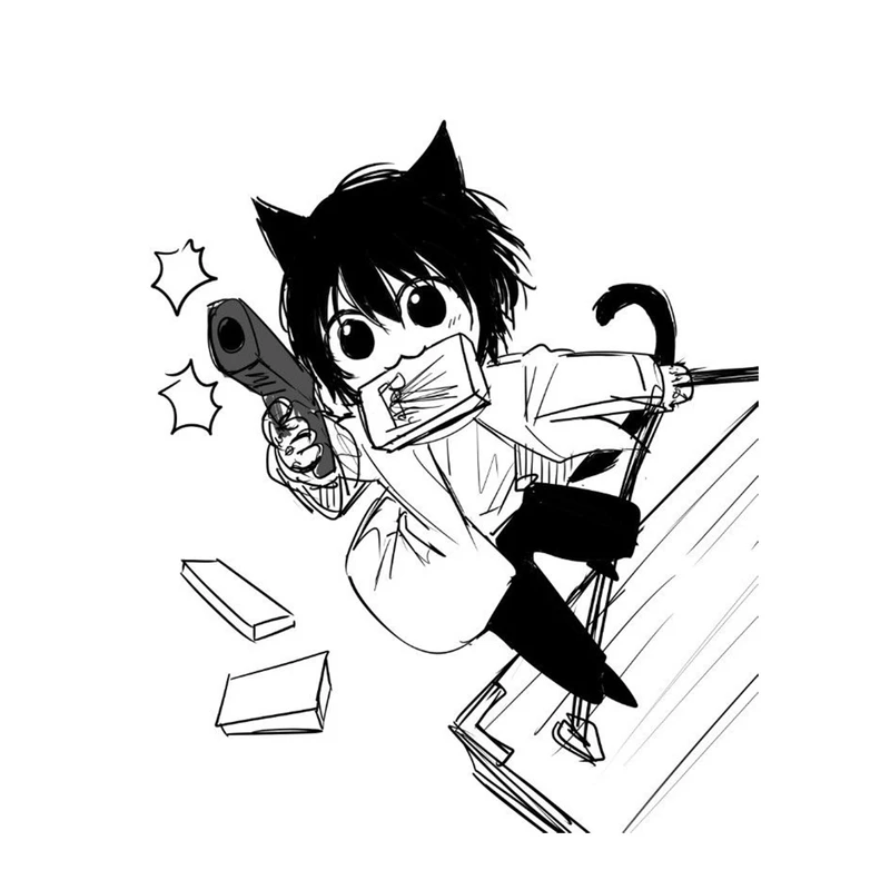 استیکر لپ تاپ و موبایل مدل انیمه طرح روزگار ساکاموتو طرح Sakamoto Days کد 5574