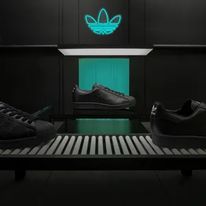 چراغ دیواری نئون دیزاین طرح Adidas-Logo_TBL