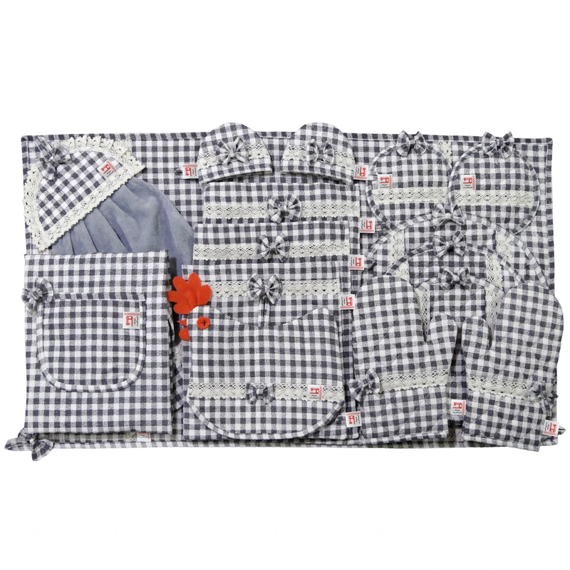 سرویس آشپزخانه 16 پارچه منسوجات خسروشاهی برتر طرح پیچازی کد SER31