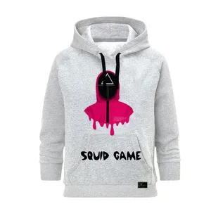 هودی زنانه مدل squid game کد B55 رنگ طوسی