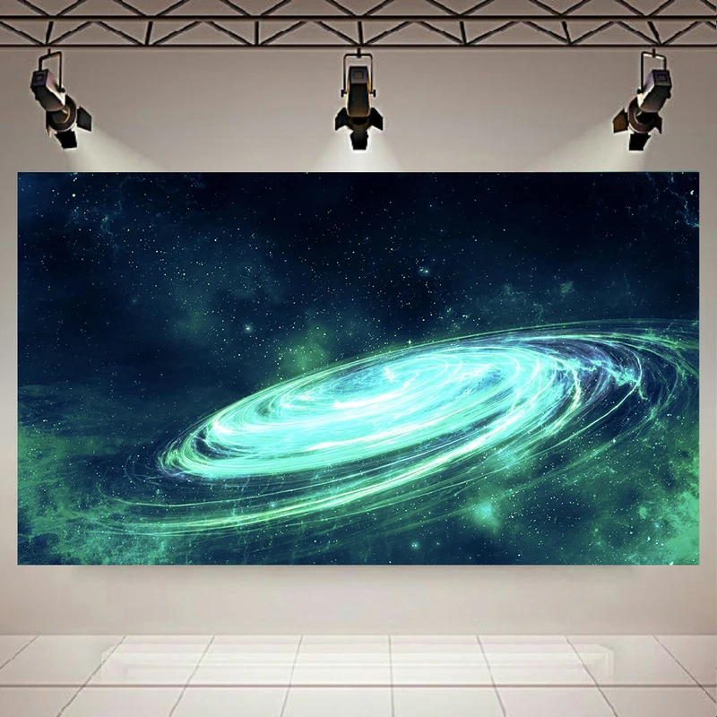 تابلو بوم طرح کهکشان و ستارگان مدل Spiral کد AR2393