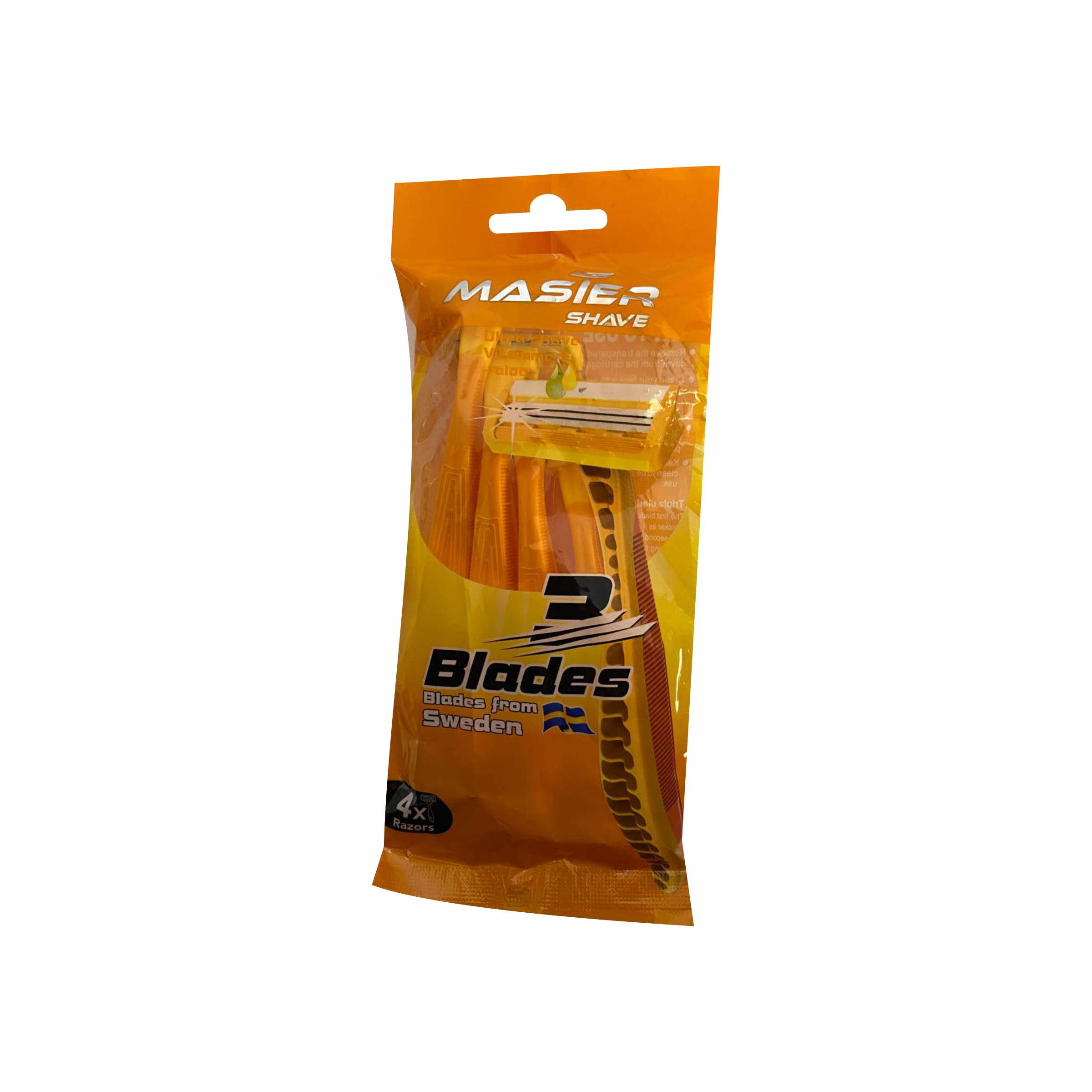 خودتراش مستر شیو مدل 3blades بسته 4 عددی