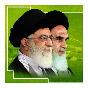 تابلو شاسی مدل R1048 طرح رهبر حضرت سید علی خامنه ای و امام خمینی