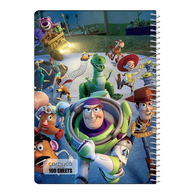 دفتر مشق 100 برگ سیمی کارنیکا طرح داستان اسباب بازی Toy Story کد 28062