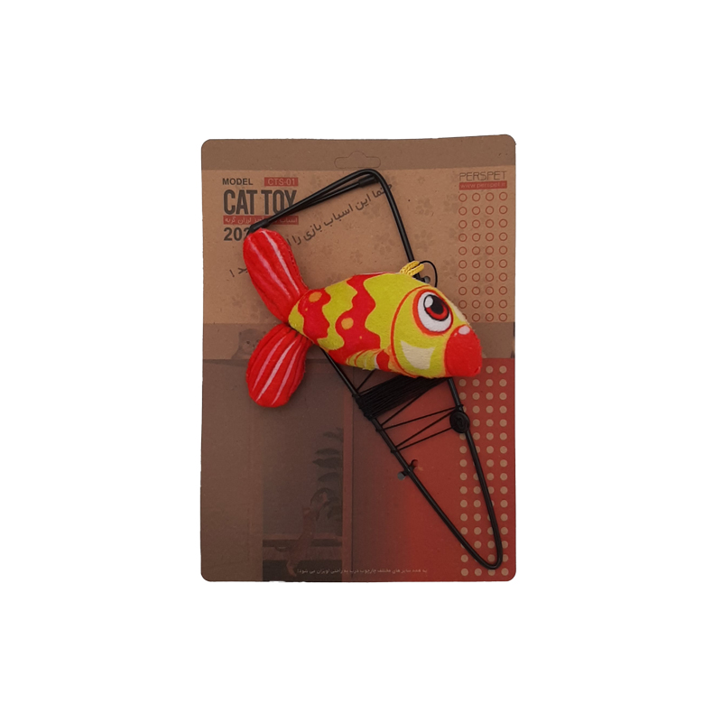 اسباب بازی گربه مدل اسباب بازی ماهی آویز لرزان کد CTS-03