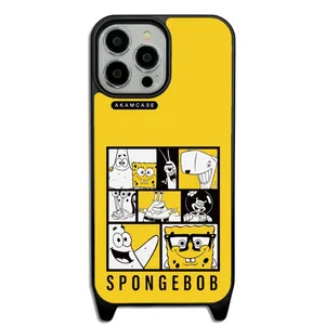 AKAM AMC-WLA13PROMAX-SPONGE BOB3 Cover For Apple iPhone 13 Pro Max