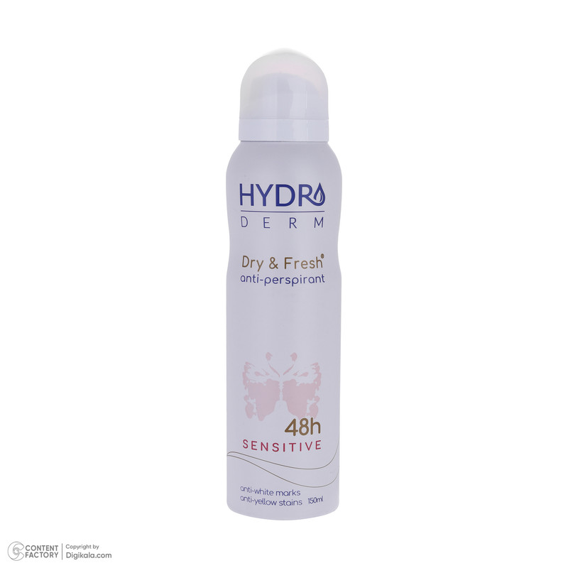 اسپری ضد تعریق زنانه هیدرودرم مدل Sensitive حجم 150 میلی لیتر