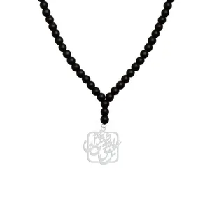 گردنبند نقره زنانه هایکا مدل عشق یعنی سوختن یا ساختن کد n.ha1-641