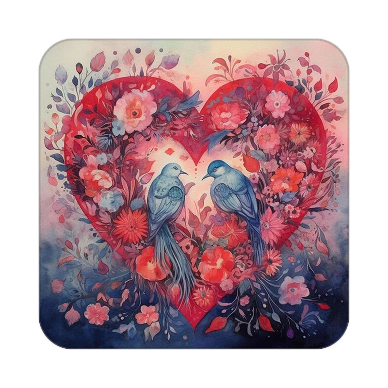 زیر لیوانی کاکتی مدل عاشقانه کد mp12746