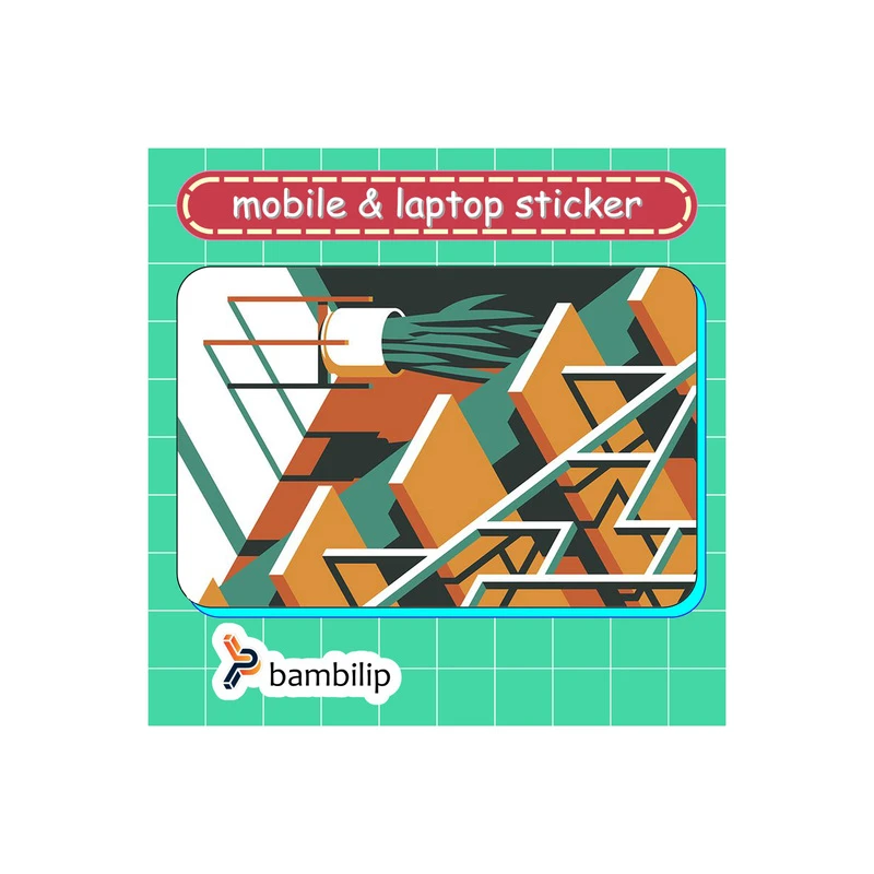 استیکر بامبیلیپ مدل کارت عابر طرح گلدان سانسوریا کد 2357259