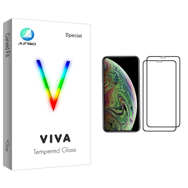 محافظ صفحه نمایش جانبو مدل Viva Glass مناسب برای گوشی موبایل اپل iPhone XS بسته دو عددی