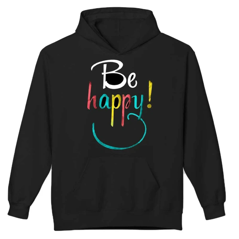 هودی مردانه مدل  زیبای جمله انگلیسی شاد باش کد 10