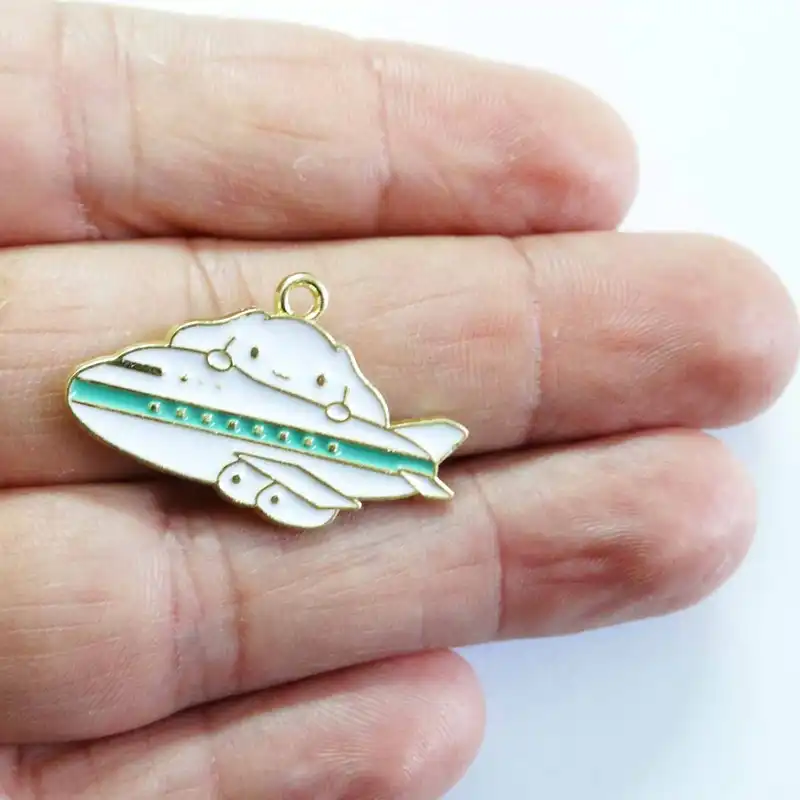 آویز گردنبند بچگانه مدل هواپیما زیبا کد AG 1013