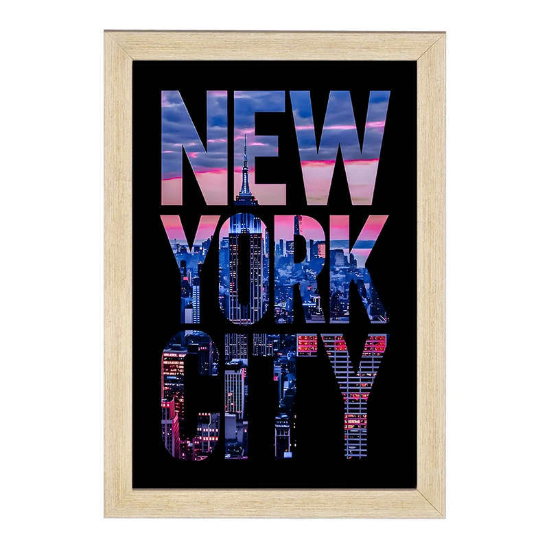 تابلو خندالو مدل نیویورک (New York) کد F7019