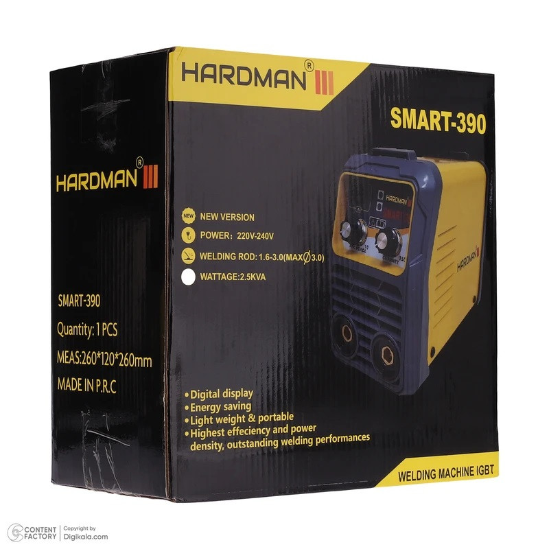 دستگاه جوشکاری 390 آمپر صنعتی هاردمن کد 100390