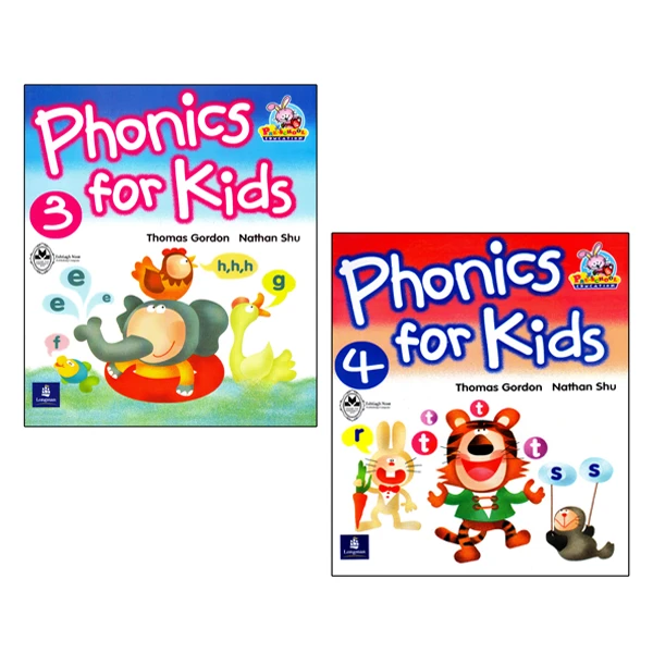 کتاب Phonics For Kids اثر Thomas Gordon And Nathan Shu انتشارات اشتیاق نور جلد 3 و 4