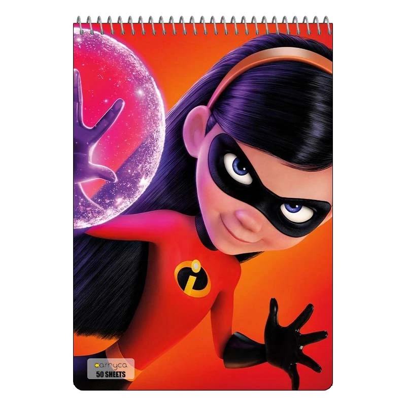 دفتر نقاشی 50 برگ سیمی کارنیکا طرح شگفت انگیزان مدل The Incredibles کد 86331