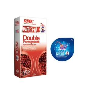 کاندوم ناچ کدکس مدل DOUBLE POMOGRANATE بسته 12 عددی به همراه کاندوم مدل بلیسر