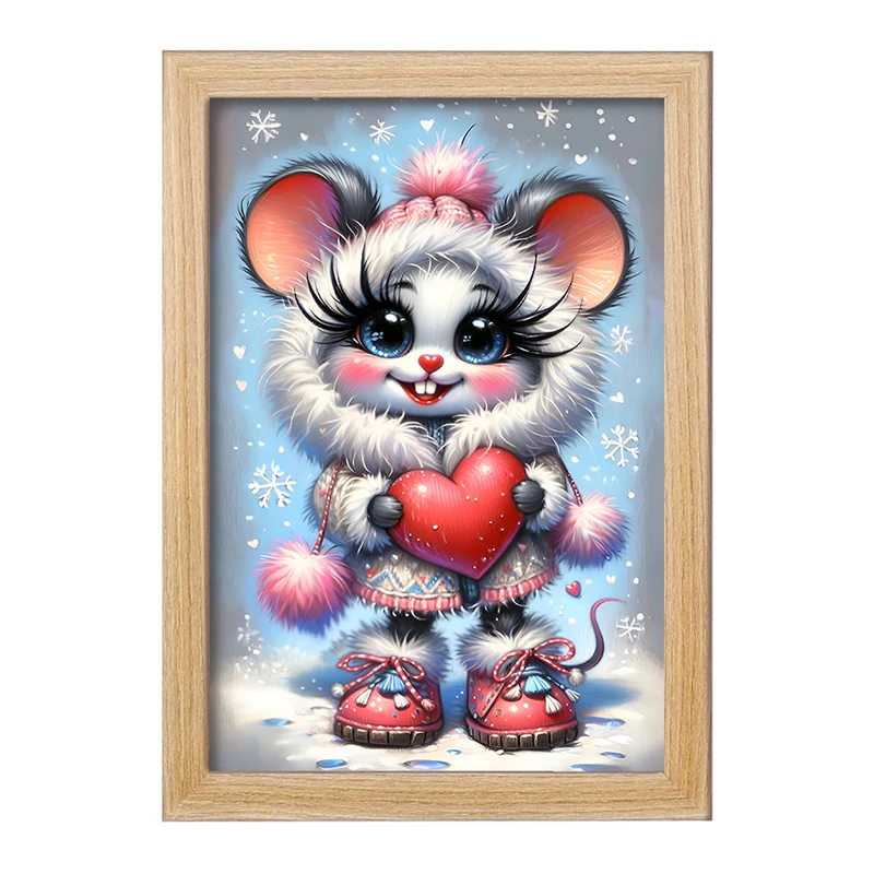 تابلو خندالو مدل موش بانمک کد F7556