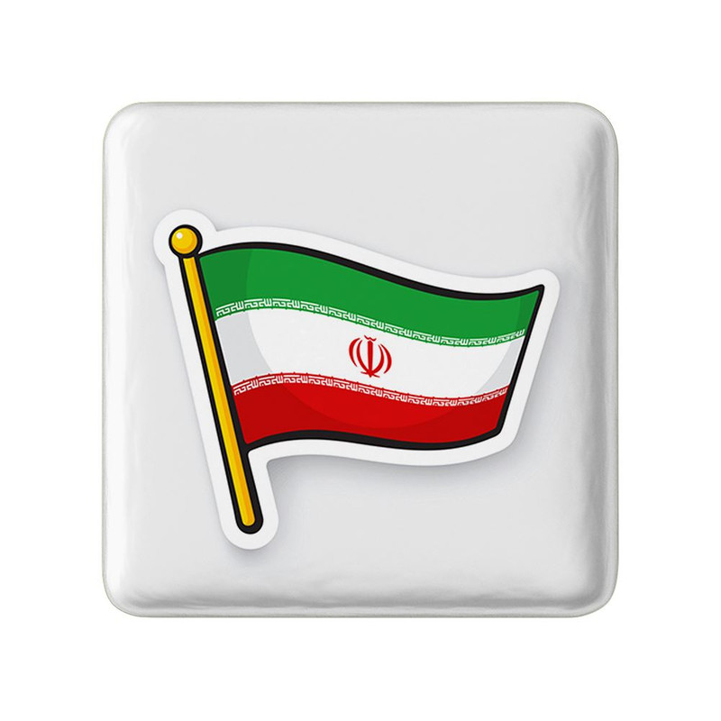 مگنت خندالو مدل پرچم ایران کد 23937