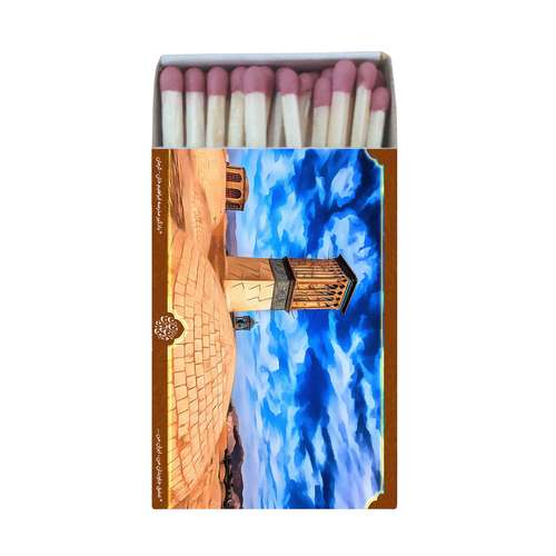 کبریت طرح بادگیر مدرسه ابراهیم خان کرمان مدل K1239