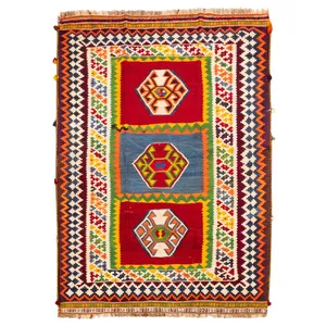 گلیم دستباف دو و نیم متری سی پرشیا کد 157011