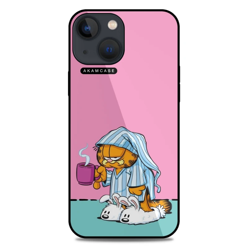 کاور آکام مدل AMC-WA13M-GARFIELD14 مناسب برای گوشی موبایل اپل iPhone 13 Mini