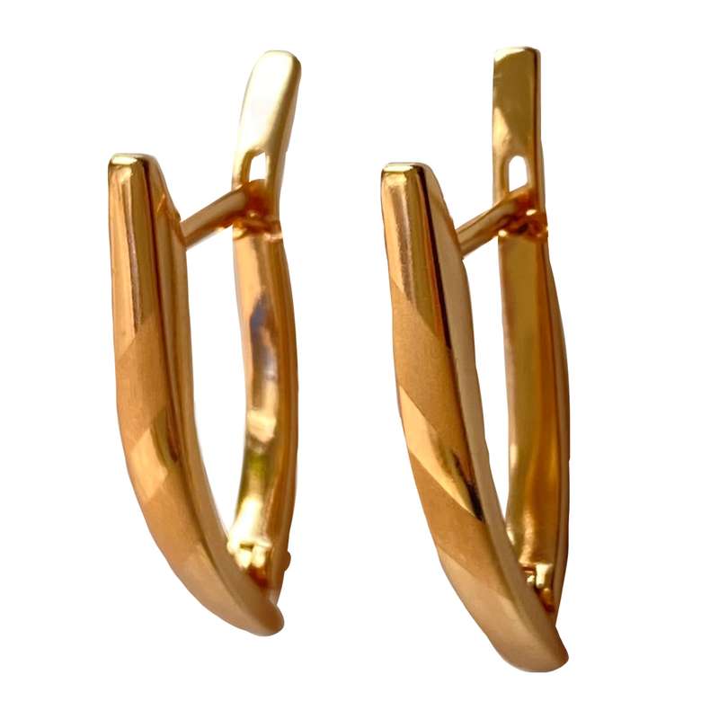 گوشواره زنانه ژوپینگ مدل خطی براق مات گوشواره زنانه ژوپینگ مدل خطی براق مات