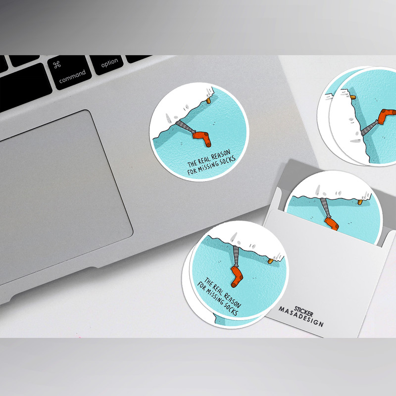 استیکر لپ تاپ ماسا دیزاین طرح گربه مدل STK940