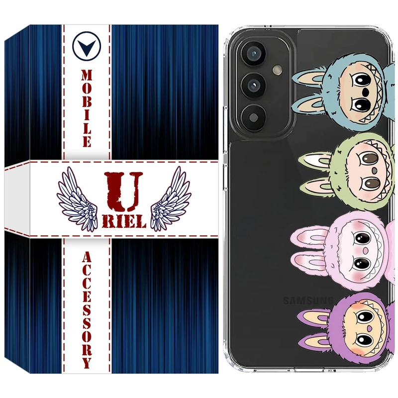 کاور یوریل مدل Clear کد 101 طرح لبوبو Labubu مناسب برای گوشی موبایل سامسونگ Galaxy A35 / A55
