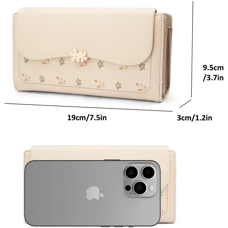 کیف پول زنانه پرتیزس مدل گلدار کد 2020033