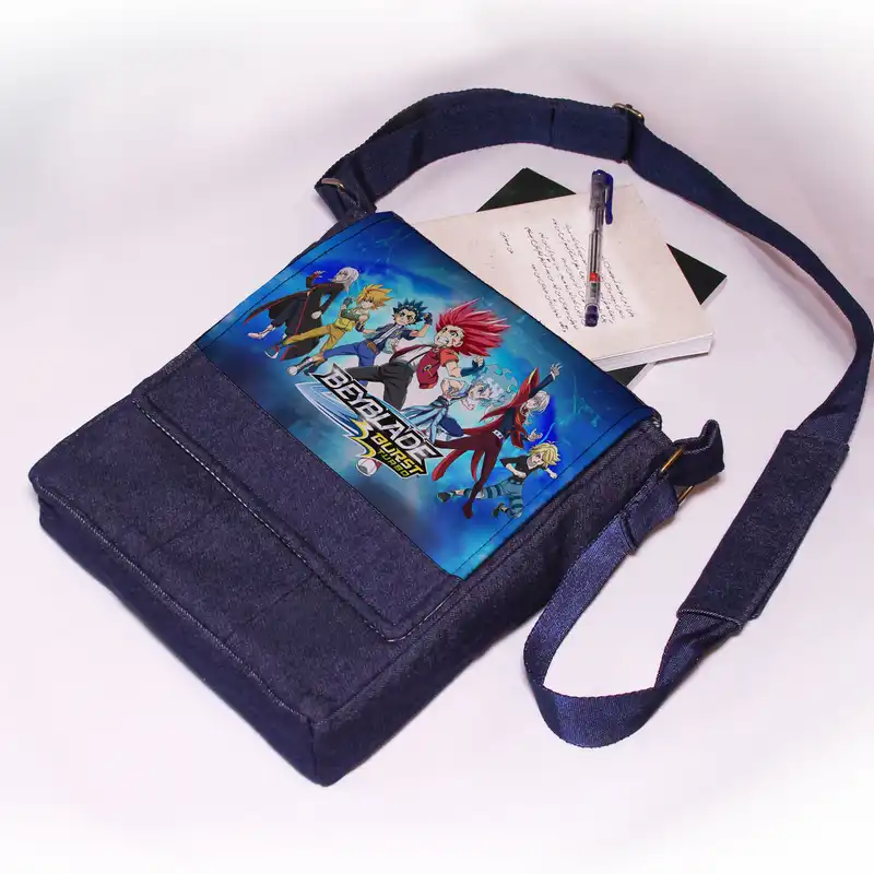 کیف رودوشی بچگانه چی چاپ مدل انیمه فرفره انفجاری