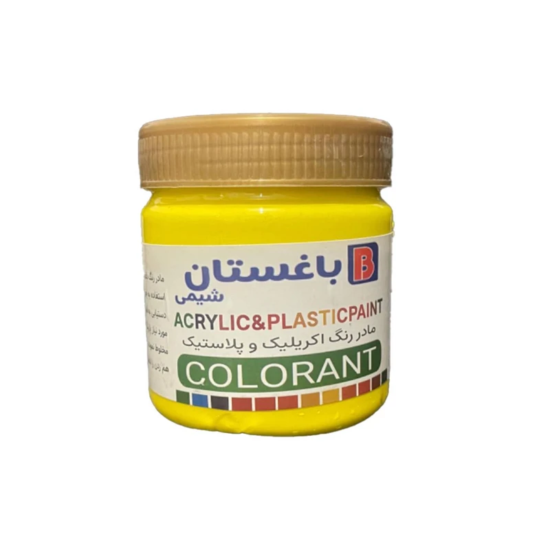 مادر رنگ اکریلیک زرد باغستان مدل E305 وزن 375 گرم
