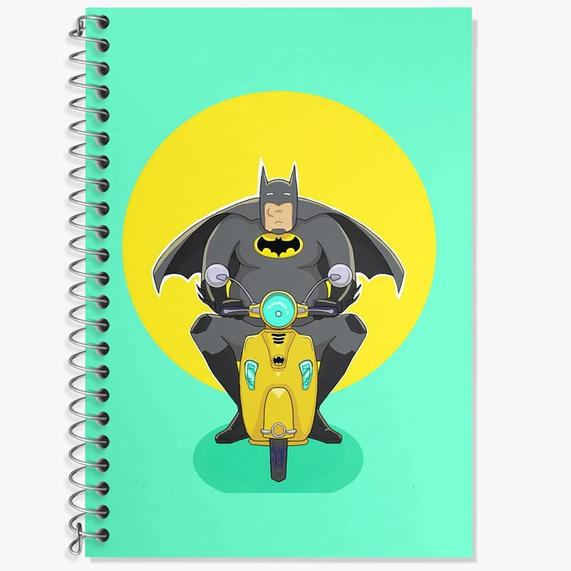 دفتر زبان 50 برگ خندالو مدل سه خط طرح بتمن Batman کد 25821