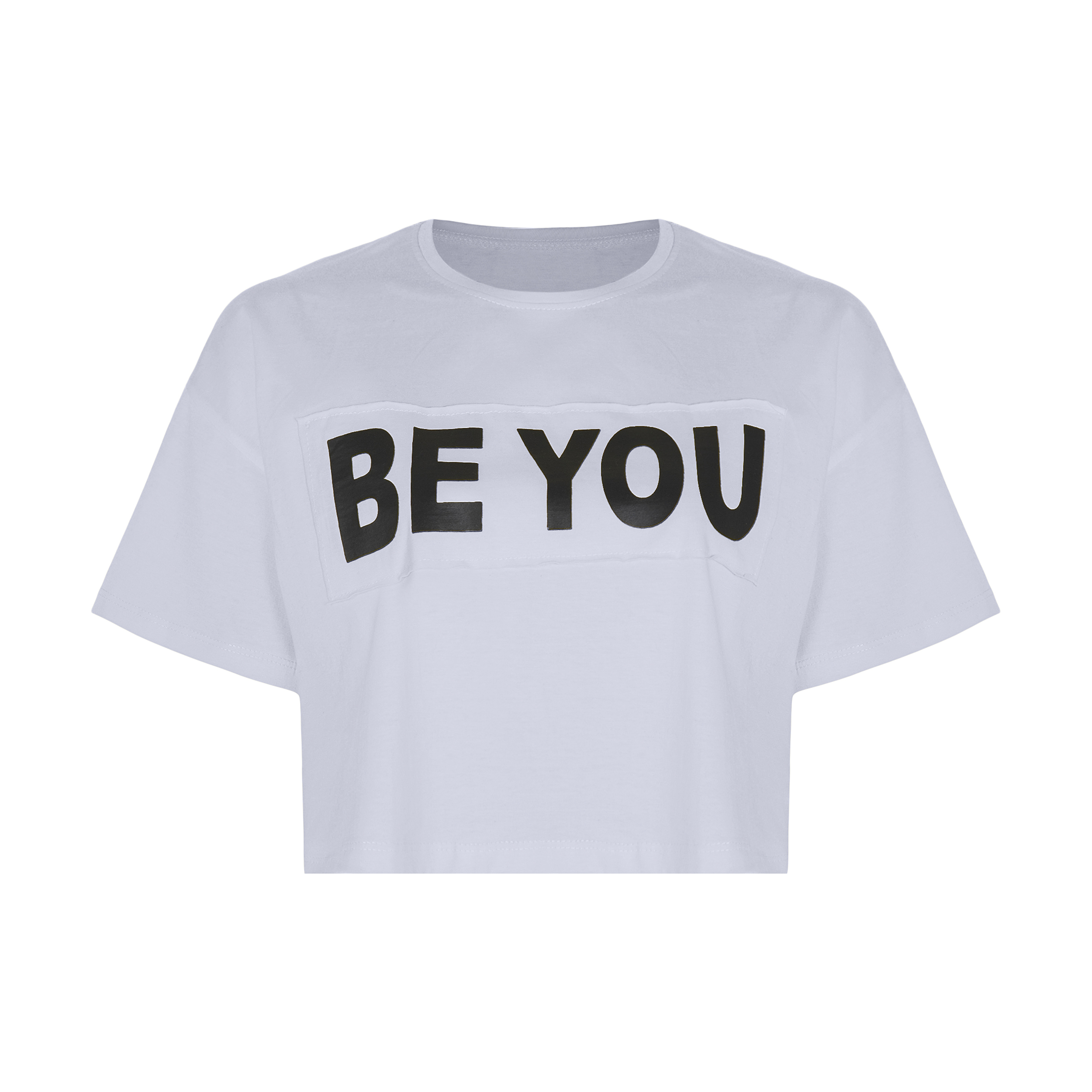 تی شرت آستین کوتاه زنانه طرح بی یو کد Mhr-17