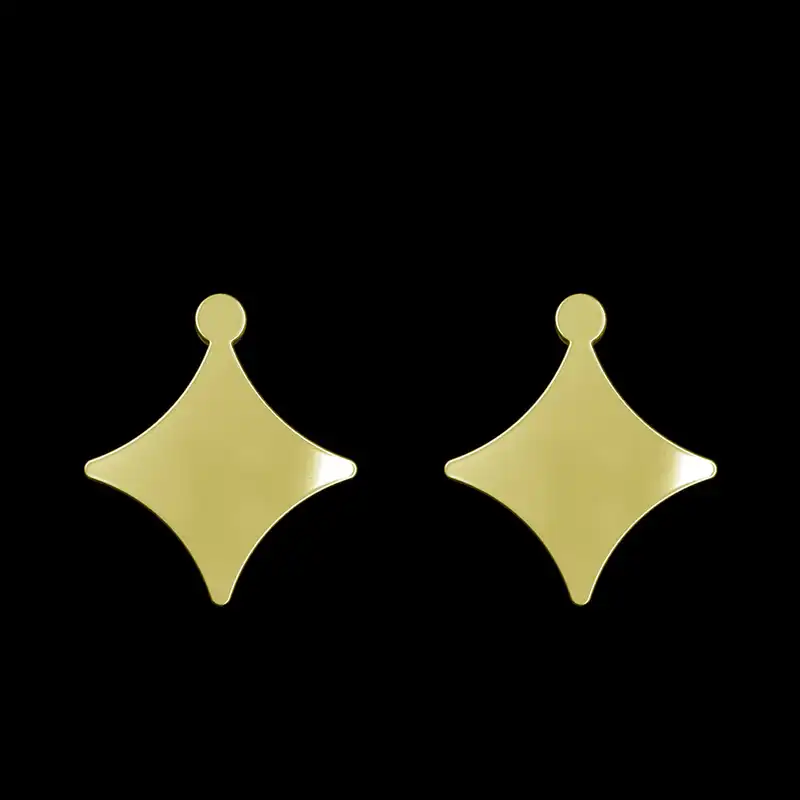 گوشواره طلا 18 عیار زنانه مدوپد مدل ستاره کد GA1-15513