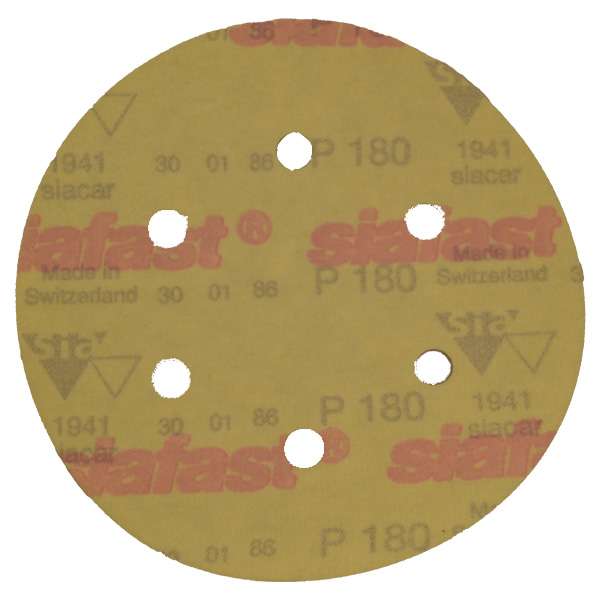 سنباده پشت کرکی سیا مدل 150 میلیمتر P.180 کد 1941 بسته 10 عددی