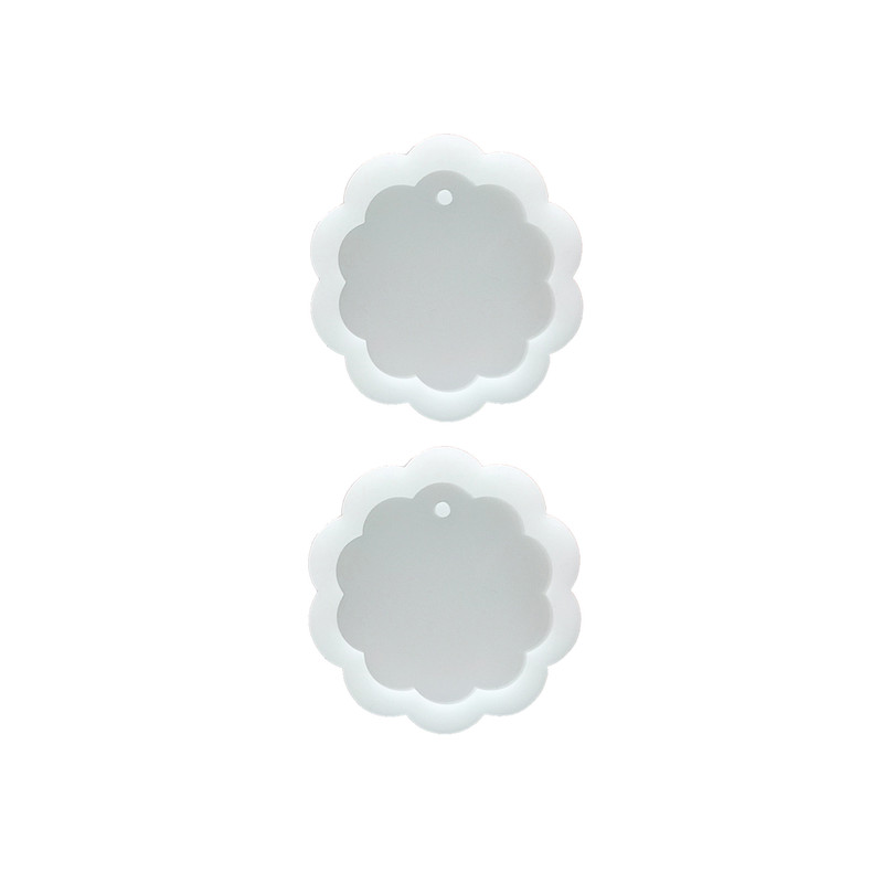 قالب رزین مدل آویز طرح شکوفه بسته 2 عددی