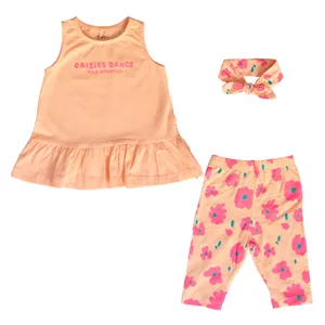 ست 3 تکه لباس دخترانه مدل DAISIES DAE