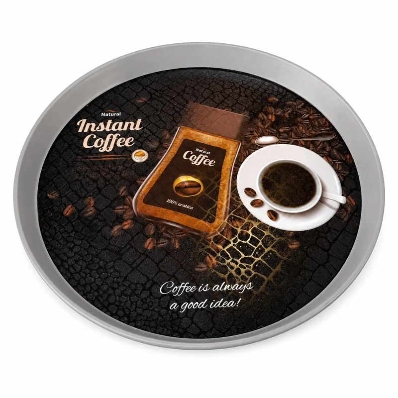 سینی بدون دسته مدل کافی مینیمال کد K1 سایز 35×35 سانتی متر