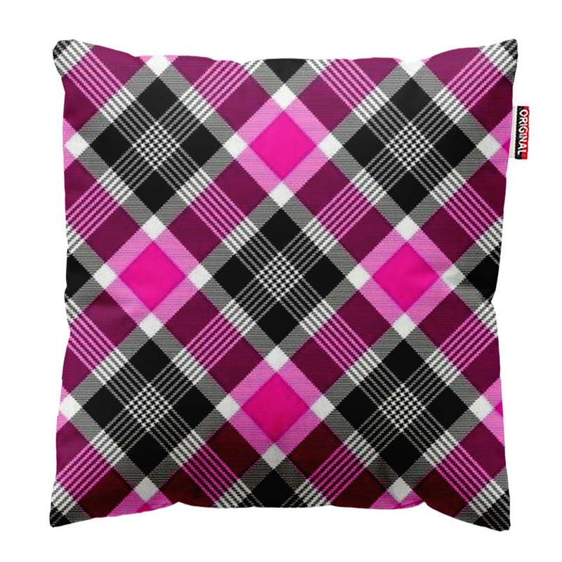  کوسن پاد آفرین طرح چهارخونه سنتی کلاسیک سایز 30*30 سانتی متر کد 935