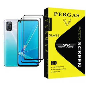 Waily Nice Pergas Glass MIX002 Screen Protector For Oppo A92 Pack Of 2