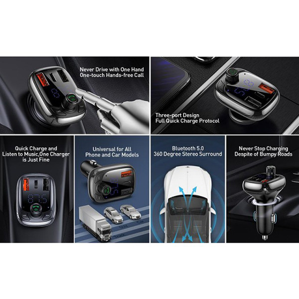 پخش کننده اف ام خودرو باسئوس مدل CCTM-B01