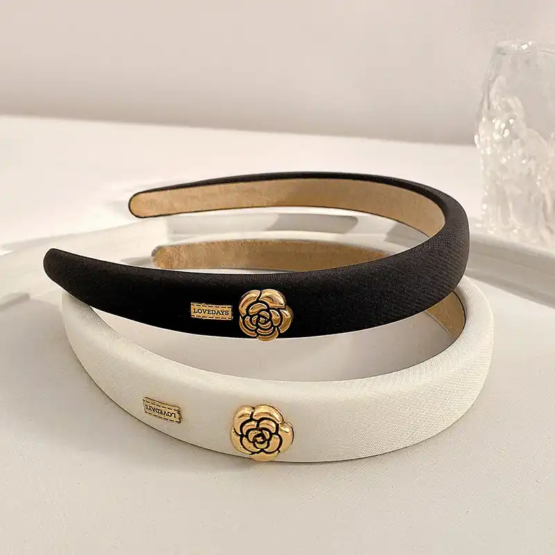 تل مو زنانه مدل گل فلزی