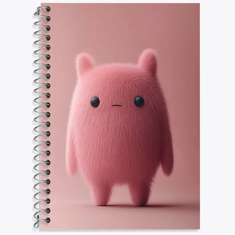 دفتر زبان 50 برگ خندالو مدل سه خط طرح هیولای بامزه کد N5364