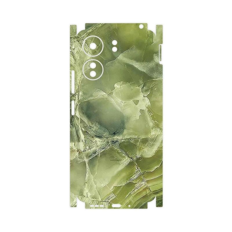 برچسب پوششی ماهوت مدل Green_Crystal_Marble-FullSkin مناسب برای گوشی موبایل شیائومی Redmi 13C