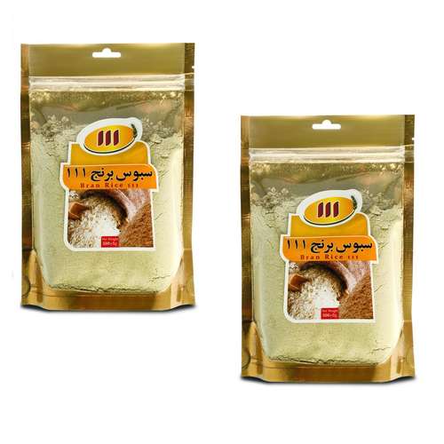 سبوس برنج 111 - 250 گرم بسته 2 عددی