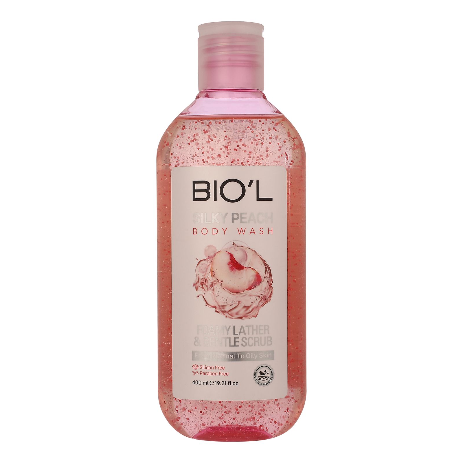 شامپو بدن بیول مدل Silky Peach با رایحه هلو مناسب برای پوست چرب و معمولی حجم 400 میلی لیتر -  - 1